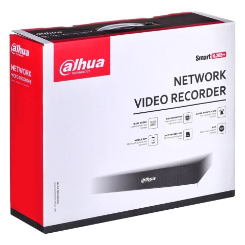 DAHUA Rejestrator 80 Mb/s, 8 kan., do 8 Mpx w podglądzie i odtwarzaniu, dekodowanie 6 kan. 1080P, H.264+/H.265+, NVR2108HS-8P-S3