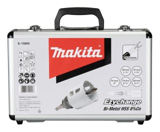 MAKITA ZESTAW OTWORNIC DLA ELEKTRYKÓW BIM "EZYCHANGE" 7szt. (32,41,51,73,83MM)+ADAPTER+