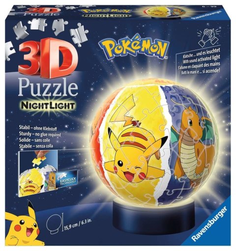 RAV puzzle 3D Kula ?wiecšca 72 Pokemon 11547