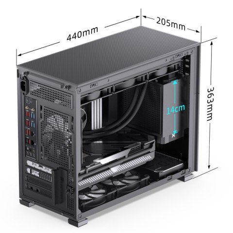 Jonsbo D31 MESH Screen Micro-ATX Tempered Glass - black