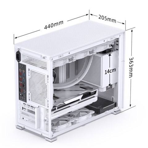 Jonsbo D31 MESH Screen Micro-ATX Tempered Glass white