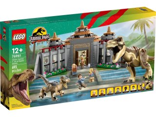 Klocki Jurassic World 76961 Centrum dla odwiedzających: atak tyranozaura i raptora