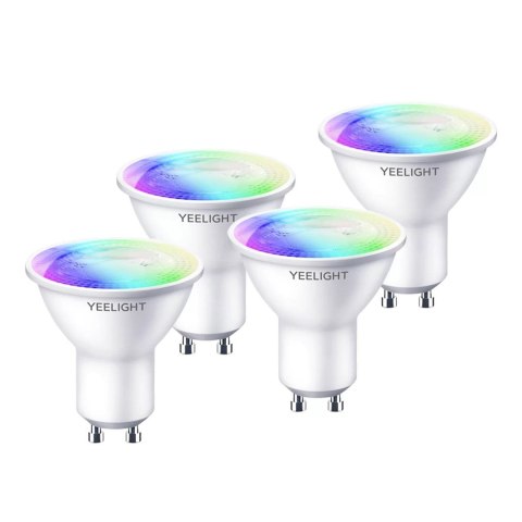 Yeelight | Inteligentna żarówka LED GU10 4,5W 350Lm W1 RGB Multikolor, opakowanie 4szt | 5 W | Sieć WLAN