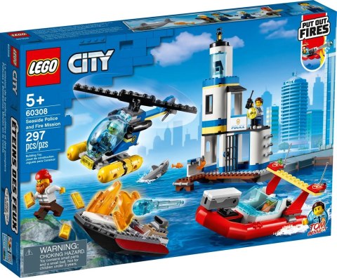 LEGO City 60308 Akcja nadmorskiej policji i strażaków