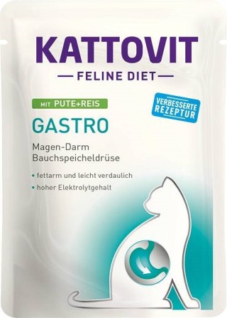 KATTOVIT GASTRO Indyk z ryżem 85g dla kota