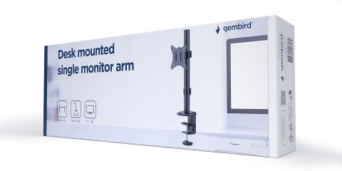 GEMBIRD BIURKOWE REGULOWANE RAMIĘ NA MONITOR 17"-32", DO 9 KG