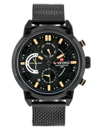 ZEGAREK MĘSKI NAVIFORCE HUSLER 2 (zn028c) - black/yellow