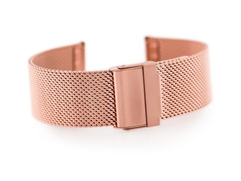 Bransoleta 302RG - siatka HQ - rosegold - 18mm