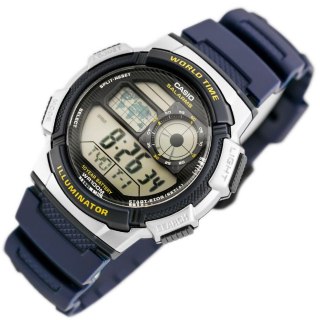 ZEGAREK MĘSKI CASIO AE-1000W 2AV (zd073e) - WORLD TIME + BOX