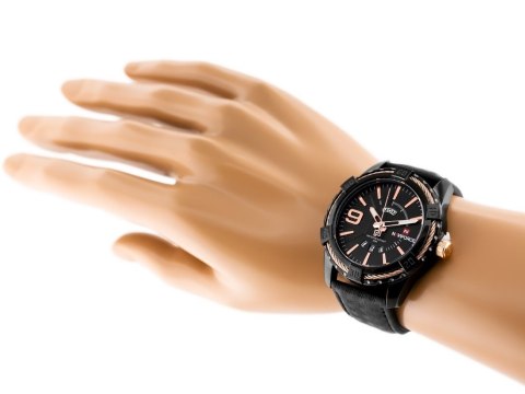 ZEGAREK MĘSKI NAVIFORCE - NF9117L (zn069c) - black/rose + box