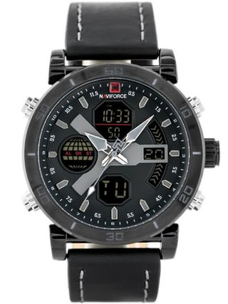 ZEGAREK MĘSKI NAVIFORCE - NF9132 (zn073b) - black/grey + box