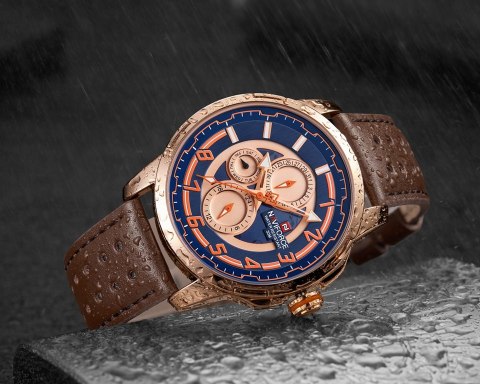 ZEGAREK MĘSKI NAVIFORCE NF9142 (zn087d) rose gold + BOX