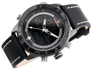 ZEGAREK MĘSKI NAVIFORCE - NF9144 (zn077a) - black/white + box