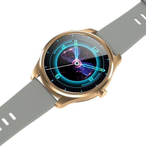 SMARTWATCH MĘSKI G. Rossi SW012-5 gold/gray + dodatkowa BRANSOLETA (sg007e)