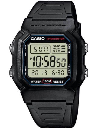 ZEGAREK MĘSKI CASIO W800H-1A (zd100a) - KLASYKA + BOX