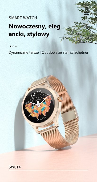 SMARTWATCH DAMSKI G. Rossi SW014-4 gold (sg009d)