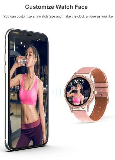 SMARTWATCH DAMSKI PACIFIC 18-4 - BRANSOLETA + PASEK: Srebrna / Biały (sy015d)