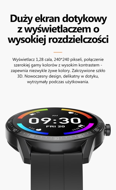 SMARTWATCH MĘSKI G. Rossi SW018-2 silver/gray (sg012b) WŁASNE TARCZE