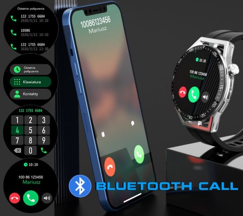 SMARTWATCH MĘSKI Rubicon RNCE88 - WYKONYWANIE POŁĄCZEŃ, WŁASNE TARCZE (sr033d)