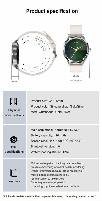 SMARTWATCH UNISEX PACIFIC 27-10 - CIŚNIENIOMIERZ (sy022h)