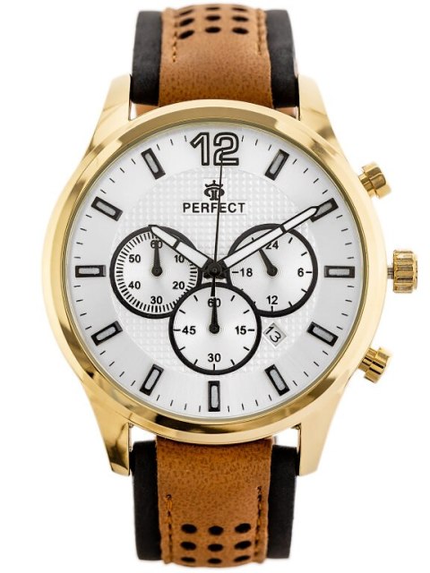 ZEGAREK MĘSKI PERFECT CH01L - CHRONOGRAF (zp354c) + BOX