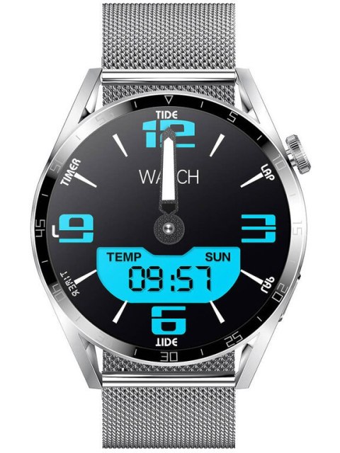 SMARTWATCH MĘSKI PACIFIC 42-02 - ROZMOWY BLUETOOTH, ASYSTENT GŁOSOWY (sy035b)