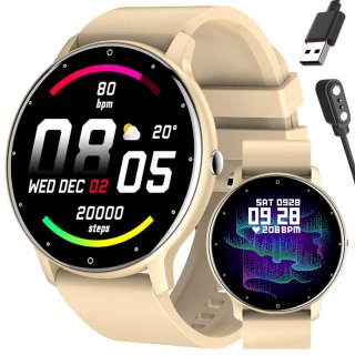 SMARTWATCH UNISEX GRAVITY GT1-6 - PULSOMETR, WŁASNE TARCZE (sg015f)