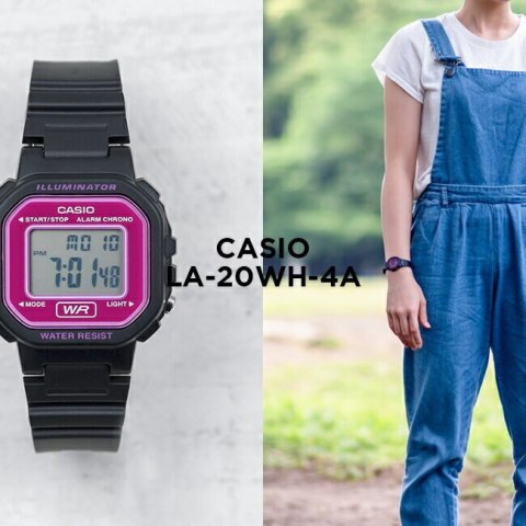 ZEGAREK DZIECIĘCY CASIO LA-20WH-4ADF + BOX