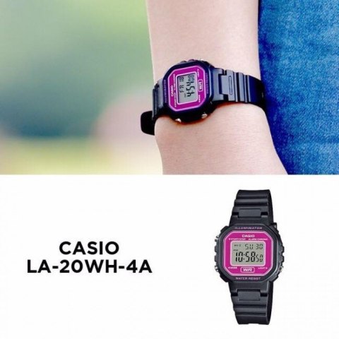 ZEGAREK DZIECIĘCY CASIO LA-20WH-4ADF + BOX