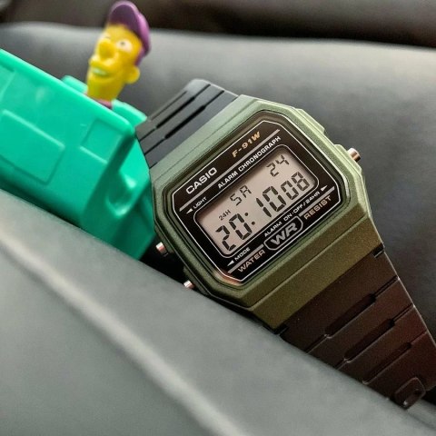 ZEGAREK MĘSKI CASIO F-91WM-3AER (zd102f) + BOX