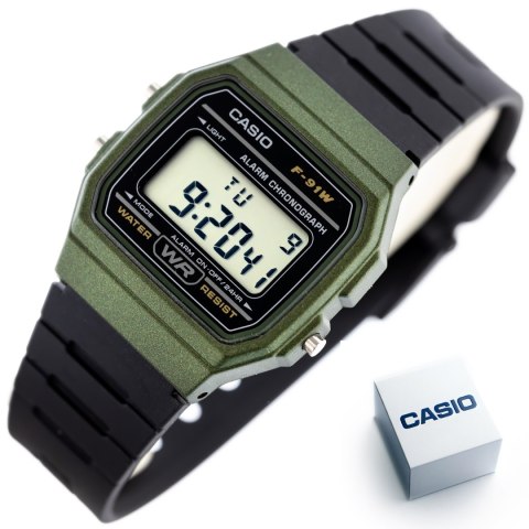 ZEGAREK MĘSKI CASIO F-91WM-3AER (zd102f) + BOX