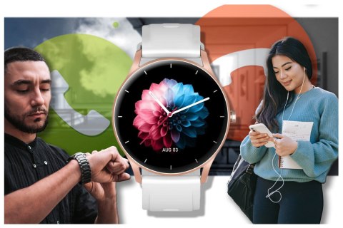 SMARTWATCH UNISEX GRAVITY GT2-5 - ROZMOWY BLUETOOTH, WŁASNE TARCZE (sg019e)