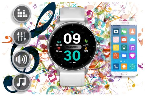 SMARTWATCH UNISEX GRAVITY GT2-7 - ROZMOWY BLUETOOTH, WŁASNE TARCZE (sg019g)