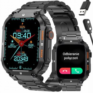 SMARTWATCH MĘSKI GRAVITY GT6-2 - WYKONYWANIE POŁĄCZEŃ, MONITOR SNU (sg020b)