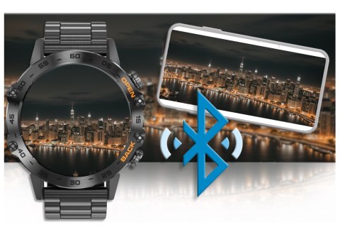 SMARTWATCH MĘSKI GRAVITY GT9-2 - WYKONYWANIE POŁĄCZEŃ, CIŚNIENIOMIERZ (sg021b)