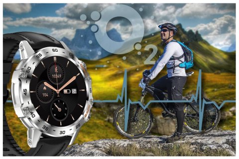 SMARTWATCH MĘSKI GRAVITY GT9-6 - WYKONYWANIE POŁĄCZEŃ, CIŚNIENIOMIERZ (sg021f)