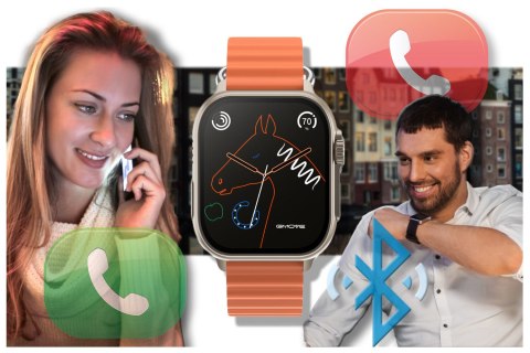 SMARTWATCH UNISEX Rubicon RNCF17 - BLUETOOTH CALL, ŁADOWANIE BEZPRZEWODOWE (sr059b)