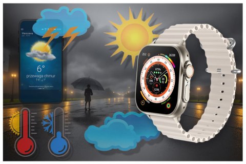 SMARTWATCH UNISEX Rubicon RNCF17 - BLUETOOTH CALL, ŁADOWANIE BEZPRZEWODOWE (sr059c)