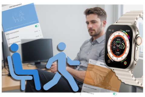 SMARTWATCH UNISEX Rubicon RNCF17 - BLUETOOTH CALL, ŁADOWANIE BEZPRZEWODOWE (sr059c)