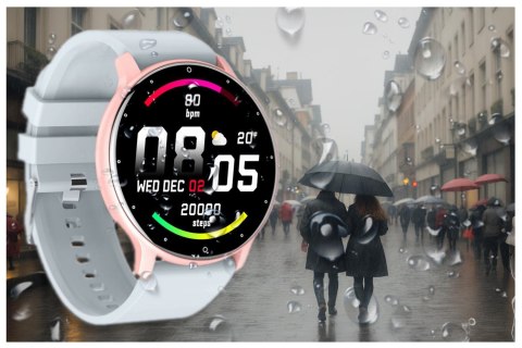 SMARTWATCH UNISEX GRAVITY GT1-8 - PULSOMETR, WŁASNE TARCZE (sg015h)