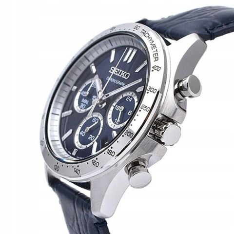 Zegarek MĘSKI SEIKO CHRONOGRAPH BLUE SPIRIT SBTR019 + BOX