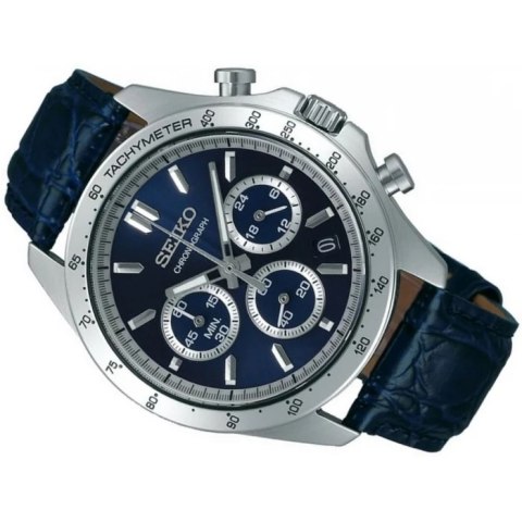 Zegarek MĘSKI SEIKO CHRONOGRAPH BLUE SPIRIT SBTR019 + BOX