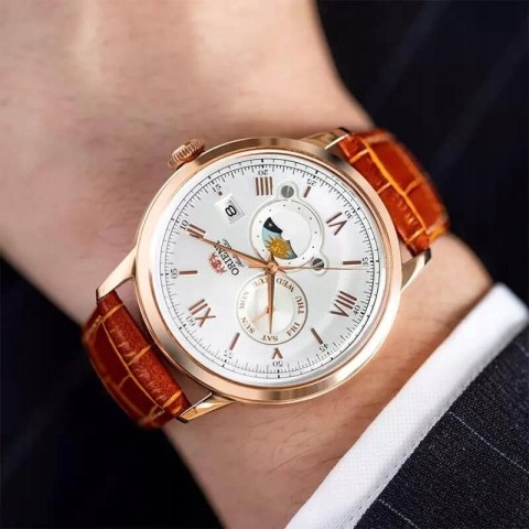 Zegarek Męski Orient Classic Sun & Moon RA-AK0801S10B + BOX