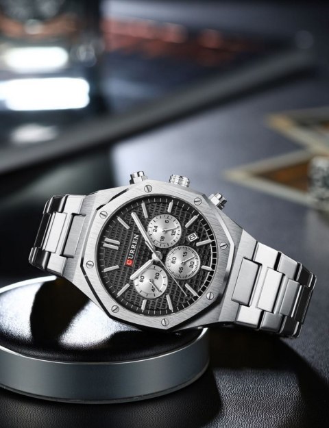 ZEGAREK MĘSKI CURREN 8440 CHRONO (zc047b) + BOX