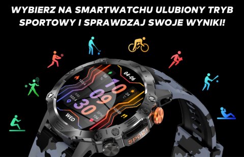 SMARTWATCH MĘSKI GRAVITY GT20-1 - AMOLED, DODATKOWY PASEK (sg024a)