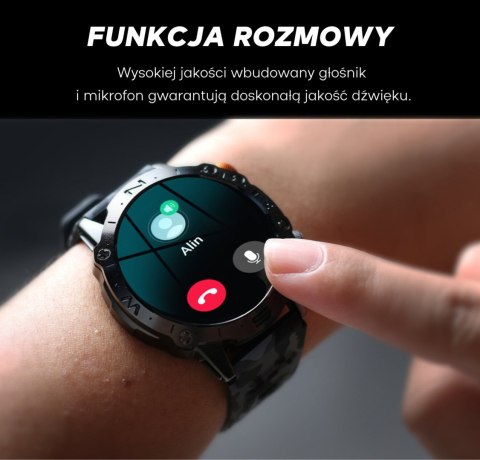 SMARTWATCH MĘSKI GRAVITY GT20-3 - AMOLED, DODATKOWY PASEK (sg024c)