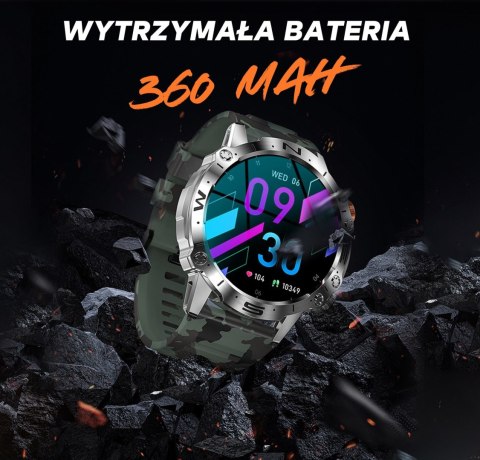 SMARTWATCH MĘSKI GRAVITY GT20-3 - AMOLED, DODATKOWY PASEK (sg024c)