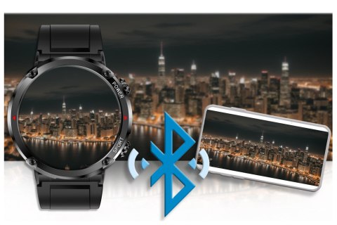 SMARTWATCH MĘSKI GRAVITY GT21-1 - BLUETOOTH CALL, DODATKOWY PASEK (sg025a)