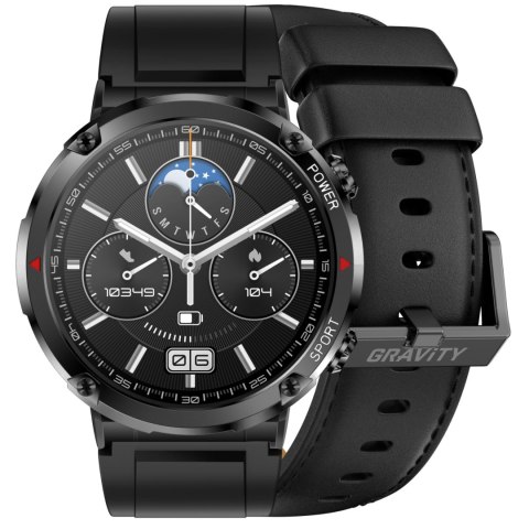 SMARTWATCH MĘSKI GRAVITY GT21-3 - BLUETOOTH CALL, DODATKOWY PASEK (sg025c)