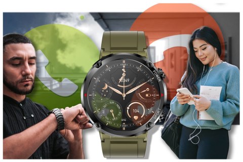 SMARTWATCH MĘSKI GRAVITY GT21-7 - BLUETOOTH CALL, DODATKOWY PASEK (sg025g)